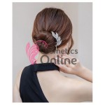 Accesoriu de par modern Japonez pentru cocuri din metal JPN10BB Auriu cu cristale si perle Accesoriu de par modern Japonez pentru cocuri din metal JPN10BB Auriu cu cristale si perle